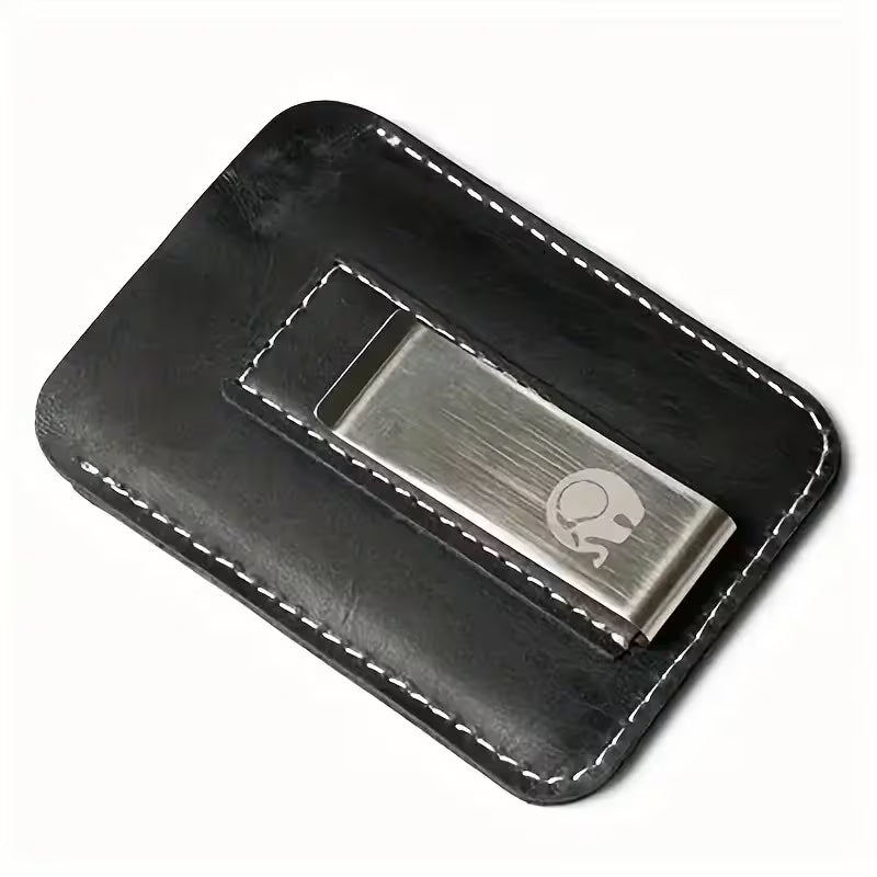 Moneyclip Leather Black