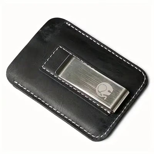 Moneyclip Leather Black