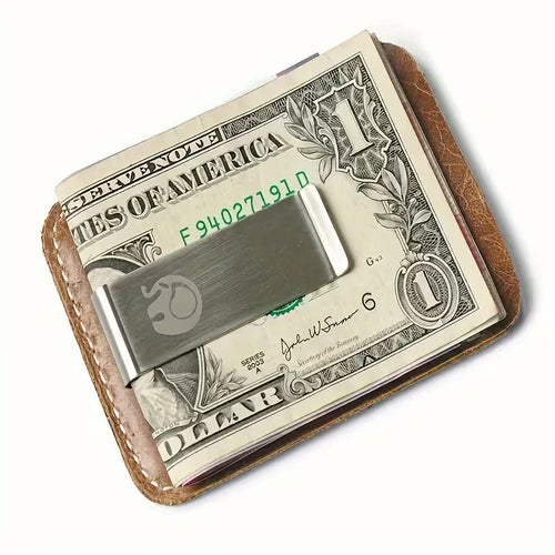 Moneyclip Leather Black