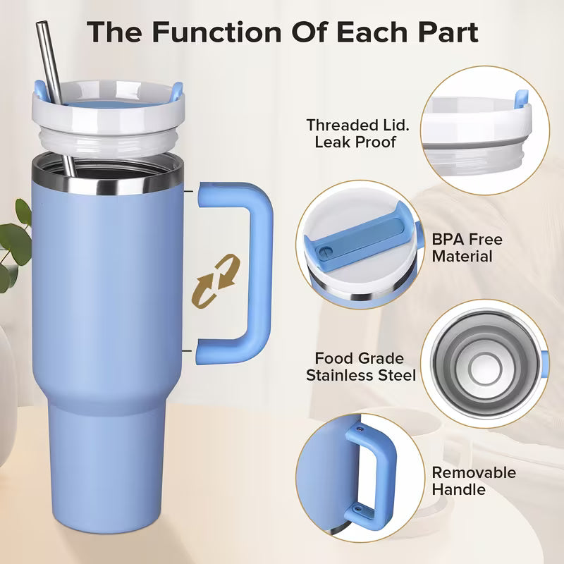 Drink Tumbler w/ Handle 40oz
