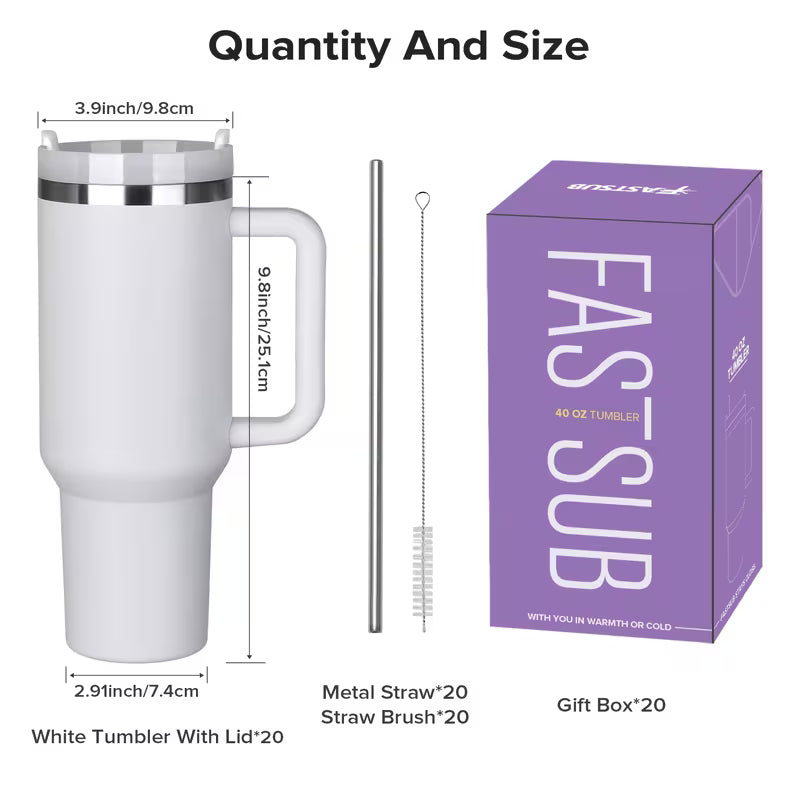 Drink Tumbler w/ Handle 40oz