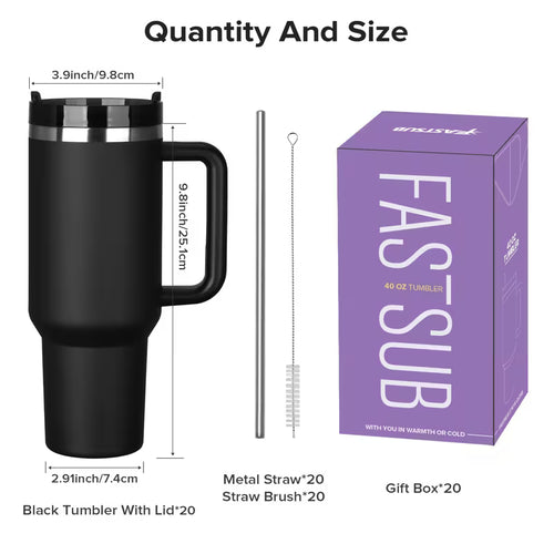 Drink Tumbler w/ Handle 40oz