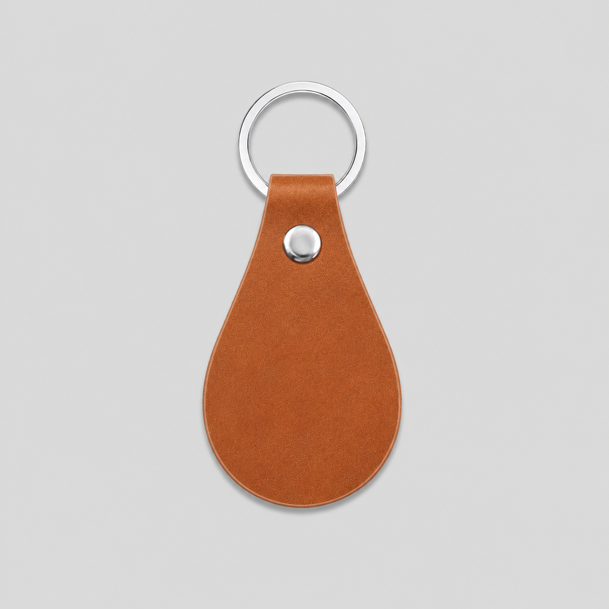 Leather Keychain Round