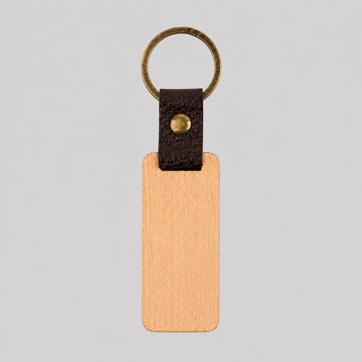 Wood Keychain Rectangle Main image