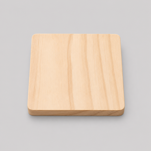 Wooden Coaster SQUARE with Name Engravin
