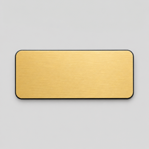 Nametag WHITE (pin / magnetic) with Engravi