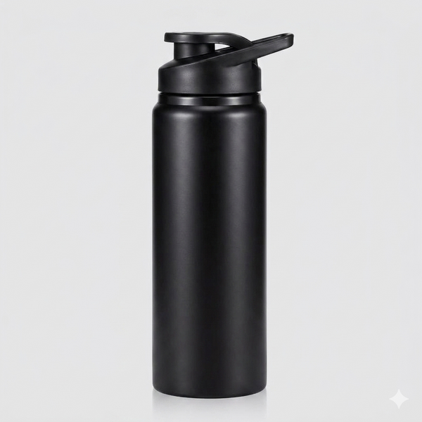 Black / Metal Water Bottle